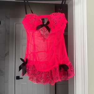 Vintage pink Victoria secret corset